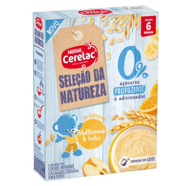Nestlé Cerelac Papa Não Láctea Multicereais e Frutas 180G 6M+